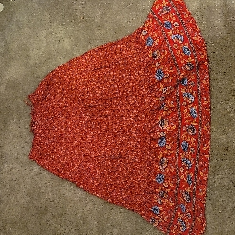 Long Floral Skirt